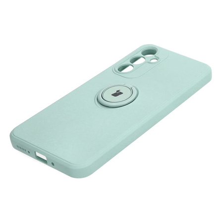 Etui Bizon Case Silicone Ring Sq Do Samsung Galaxy A54 5G Turkusowe