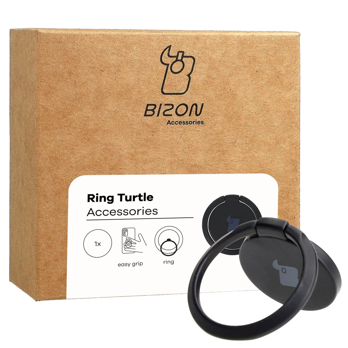 Uchwyt na palec Bizon Accessories Ring Turtle