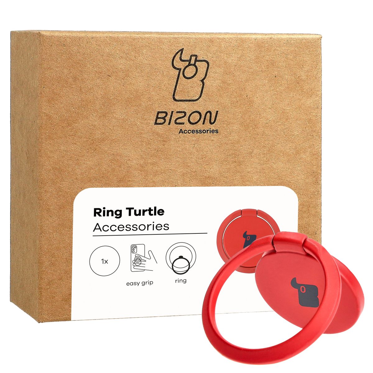 Uchwyt na palec Bizon Accessories Ring Turtle