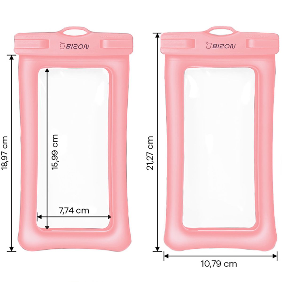 Wymiary etui wodoszczelnego Bizon Case Hydrofloat