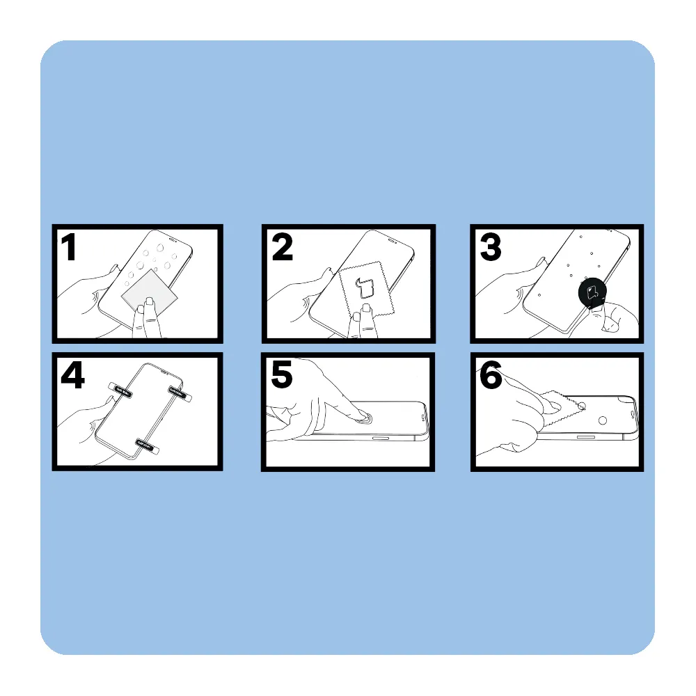 Montaż szkła Bizon Glass Clear 2 na ekran - uniwersalne