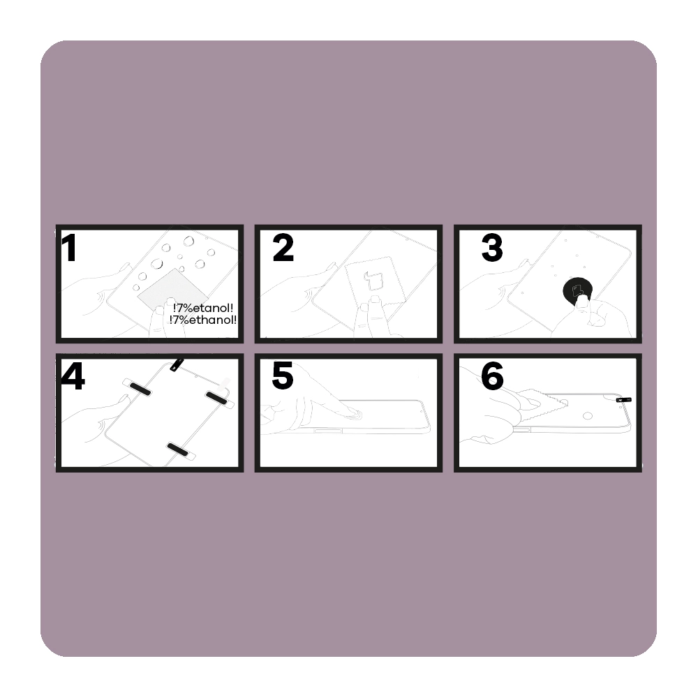 Instrukcja montażu szkła do tabletu Bizon Glass Tab Mule Shadow