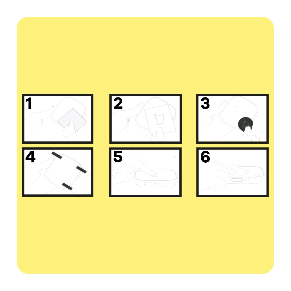 Montaż folii Bizon Glass Watch Film Sun