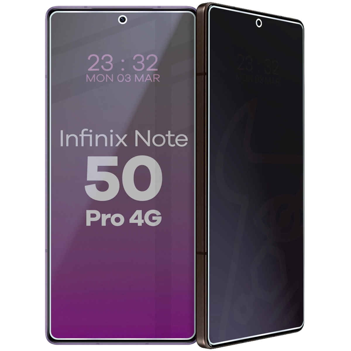 Szkło hybrydowe prywatyzujące Bizon Glass Mule Shadow do Infinix Note 50 Pro 4G