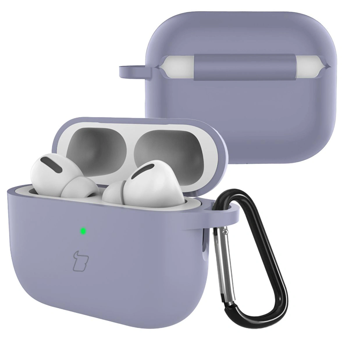 Wbudowany karabińczyk do etui Bizon Case Headphone Silicone do AirPods Pro 3