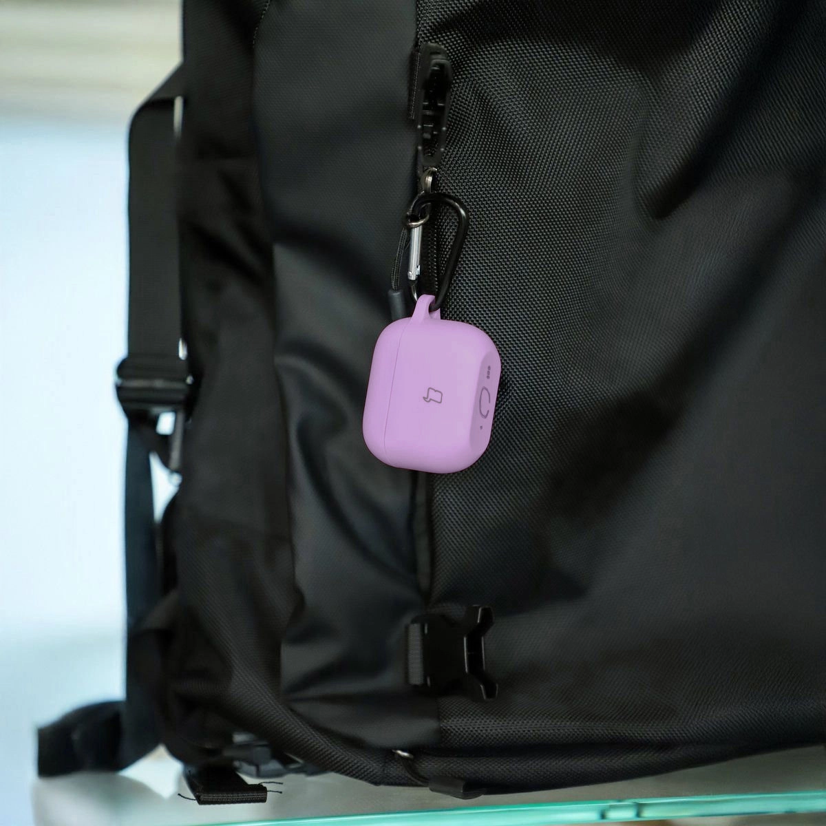 Wbudowany karabińczyk do etui Bizon Case Headphone Silicone do AirPods Pro 3
