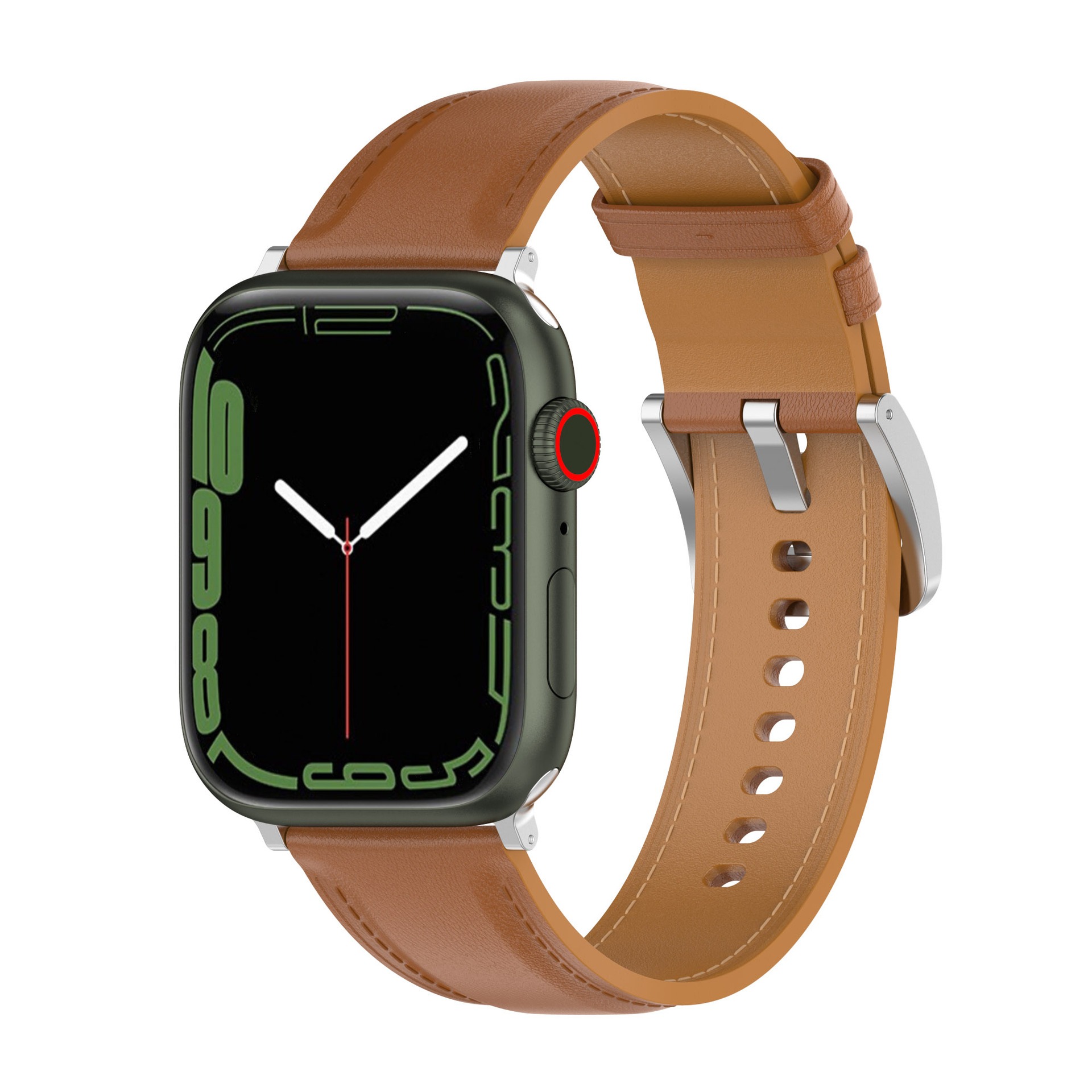 Skórzany pasek Bizon Strap Watch Casual do Apple Watch 38/40/41mm/S10 42mm, jasnobrązowy