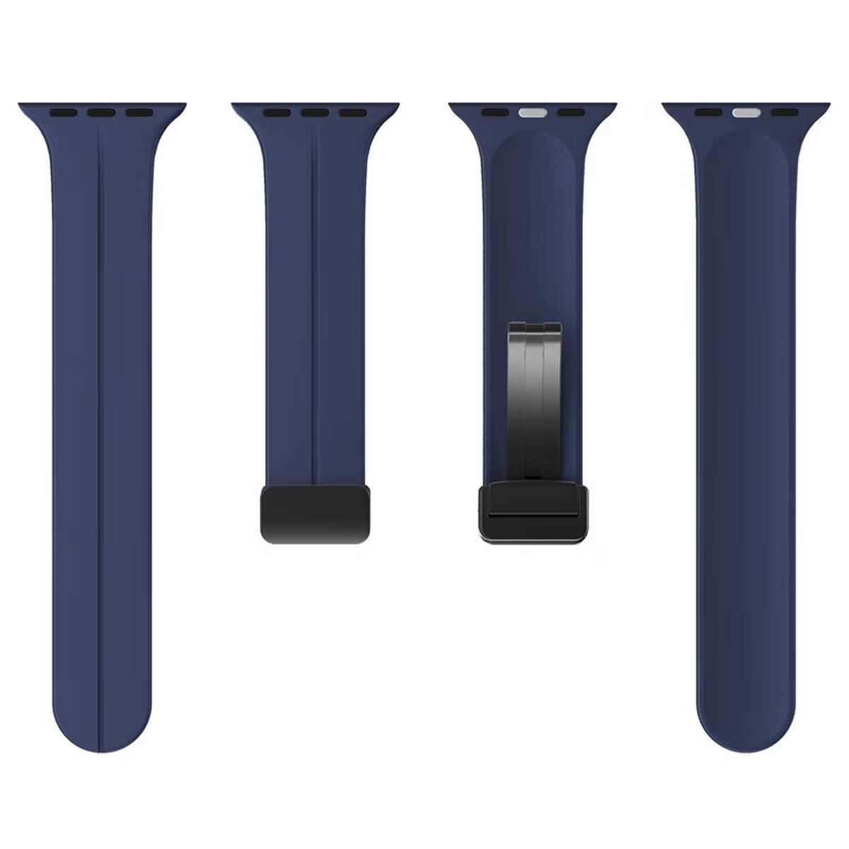 Metalowe wpięcia silikonowego paska Bizon Strap Watch Silicone