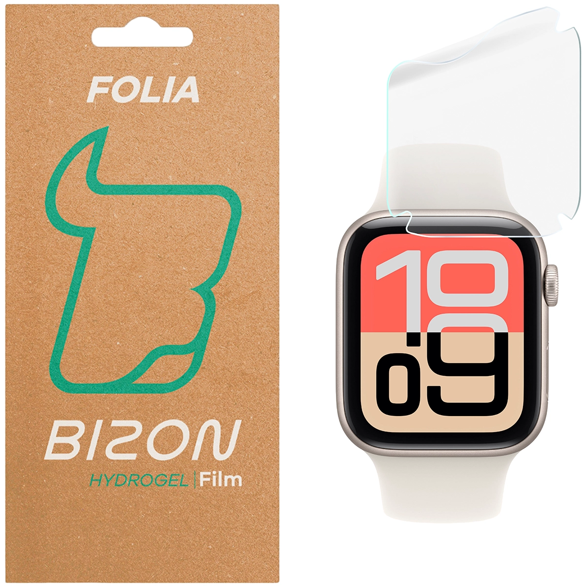 Folia hydrożelowa Bizon Glass Watch Hydrogel dla Apple Watch SE 3 / SE 2 / SE / 6 / 5 / 4 (40 mm)!