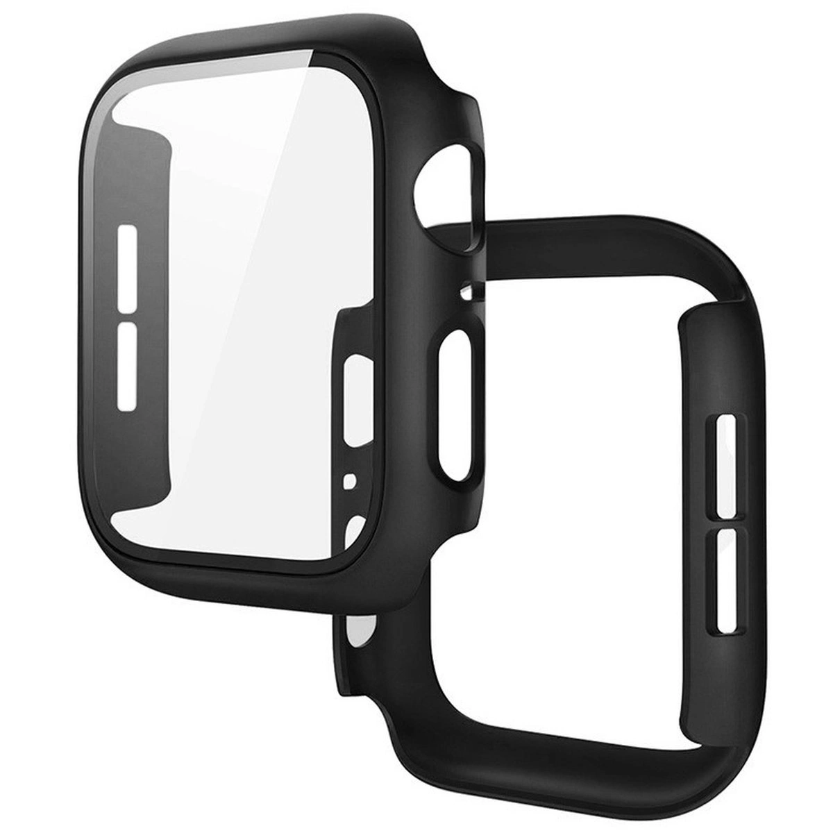 Etui z wbudowanym szkłem Bizon Case+Glass Watch do Apple Watch SE 3 / SE 2 / SE / 6 / 5 / 4 (44 mm)