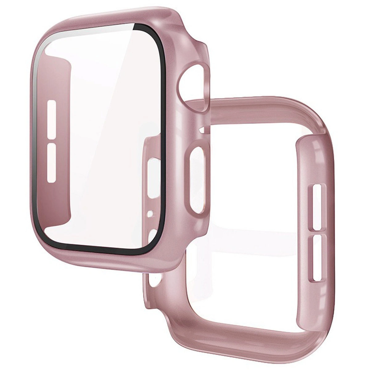 Etui z wbudowanym szkłem Bizon Case+Glass Watch do Apple Watch SE 3 / SE 2 / SE / 6 / 5 / 4 (44 mm)
