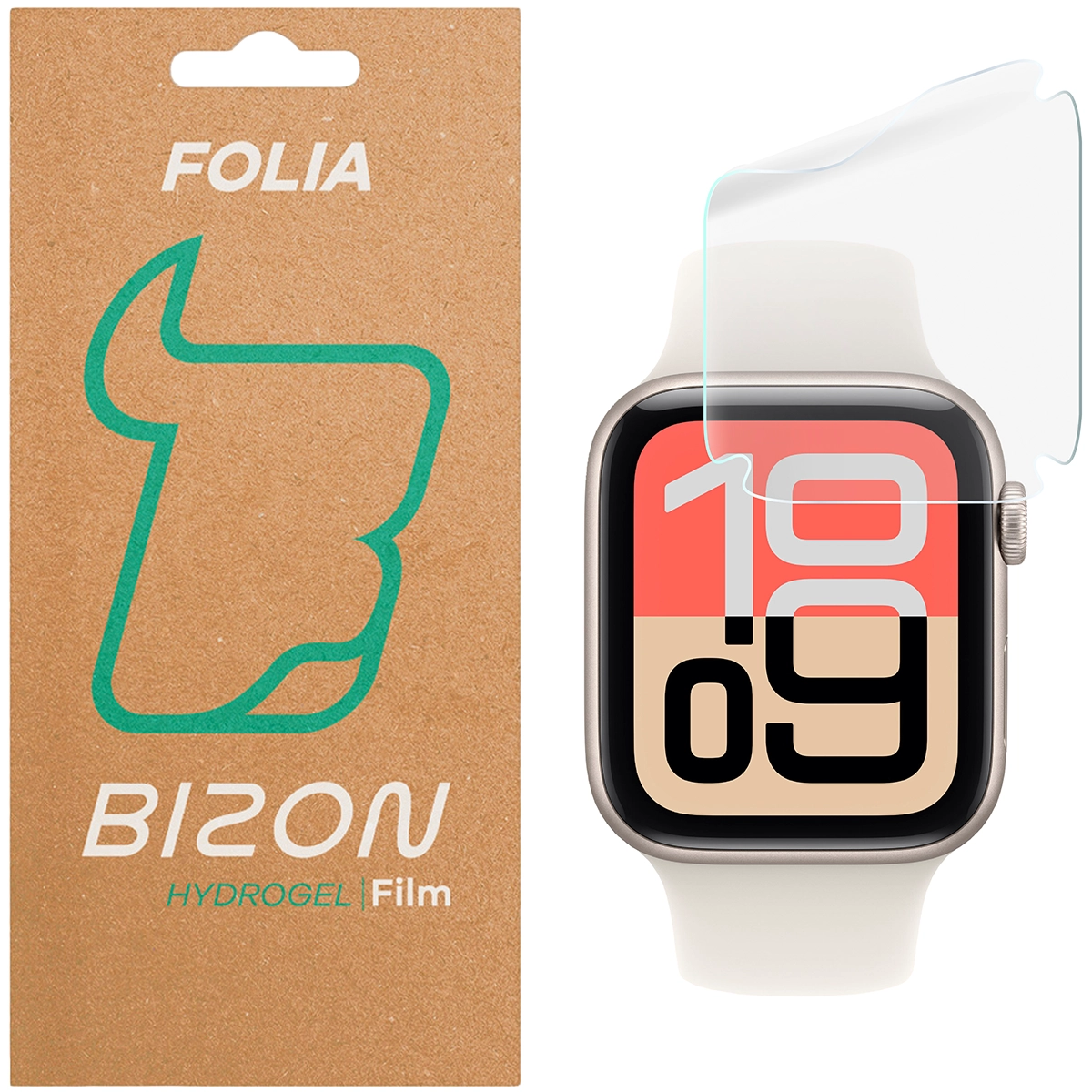 Folia hydrożelowa Bizon Glass Watch Hydrogel dla Apple Watch SE 3 / SE 2 / SE / 6 / 5 / 4 (44 mm)!