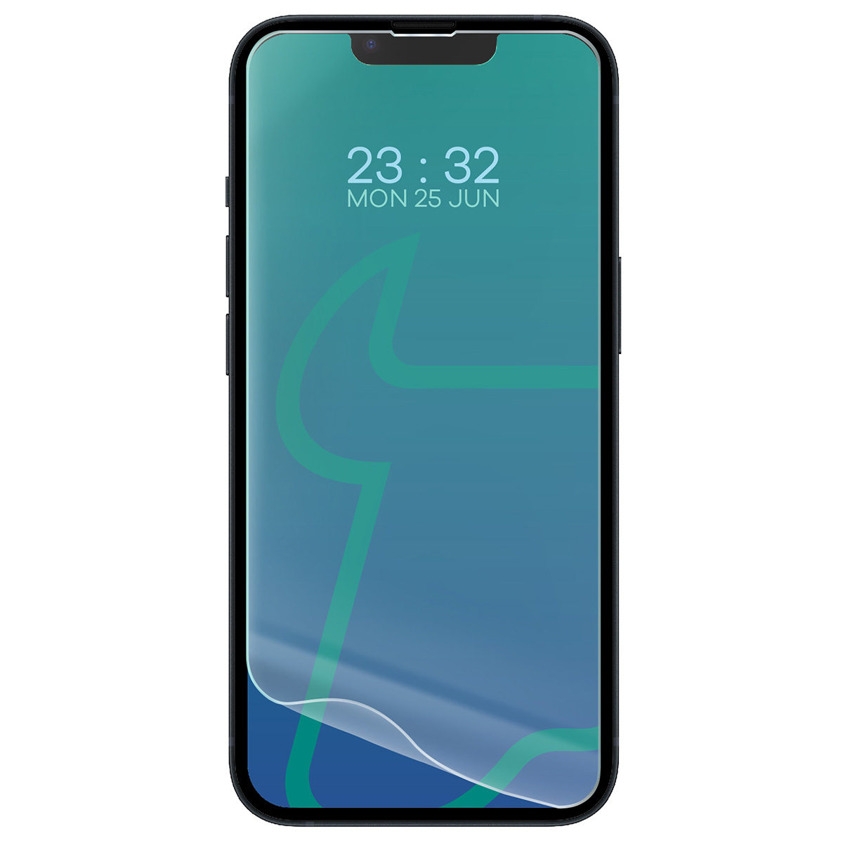 Przezroczystość folii hydrożelowej na ekran Bizon Glass Hydrogel Front Duo