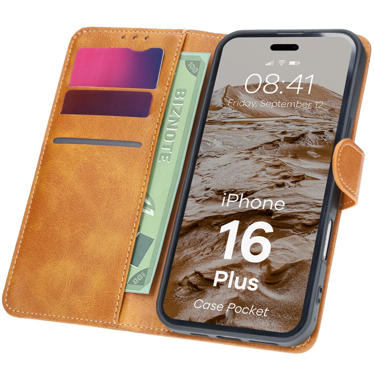 Etui z klapką Bizon Case Pocket do Apple iPhone 16 Plus