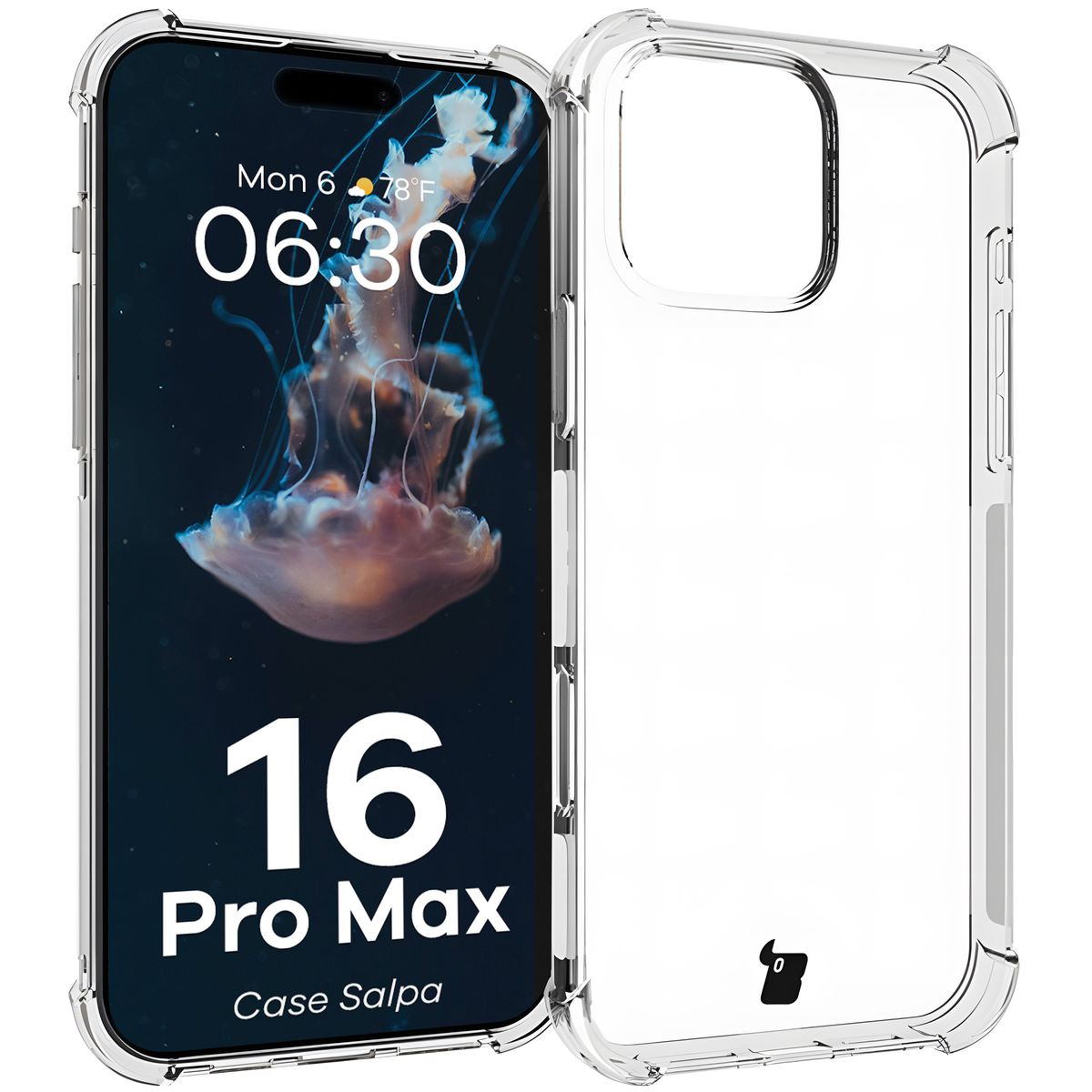 Przezroczyste etui Bizon Case Salpa do iPhone 16 Pro Max