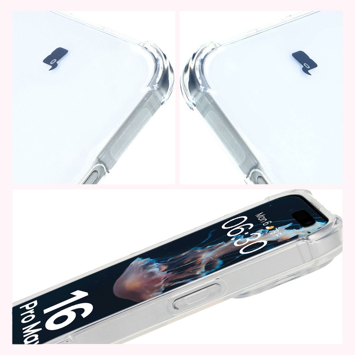 Wzmocnione narożniki, podwyższone krawędzie ekranu i kropkowana struktura w etui Bizon Case Salpa