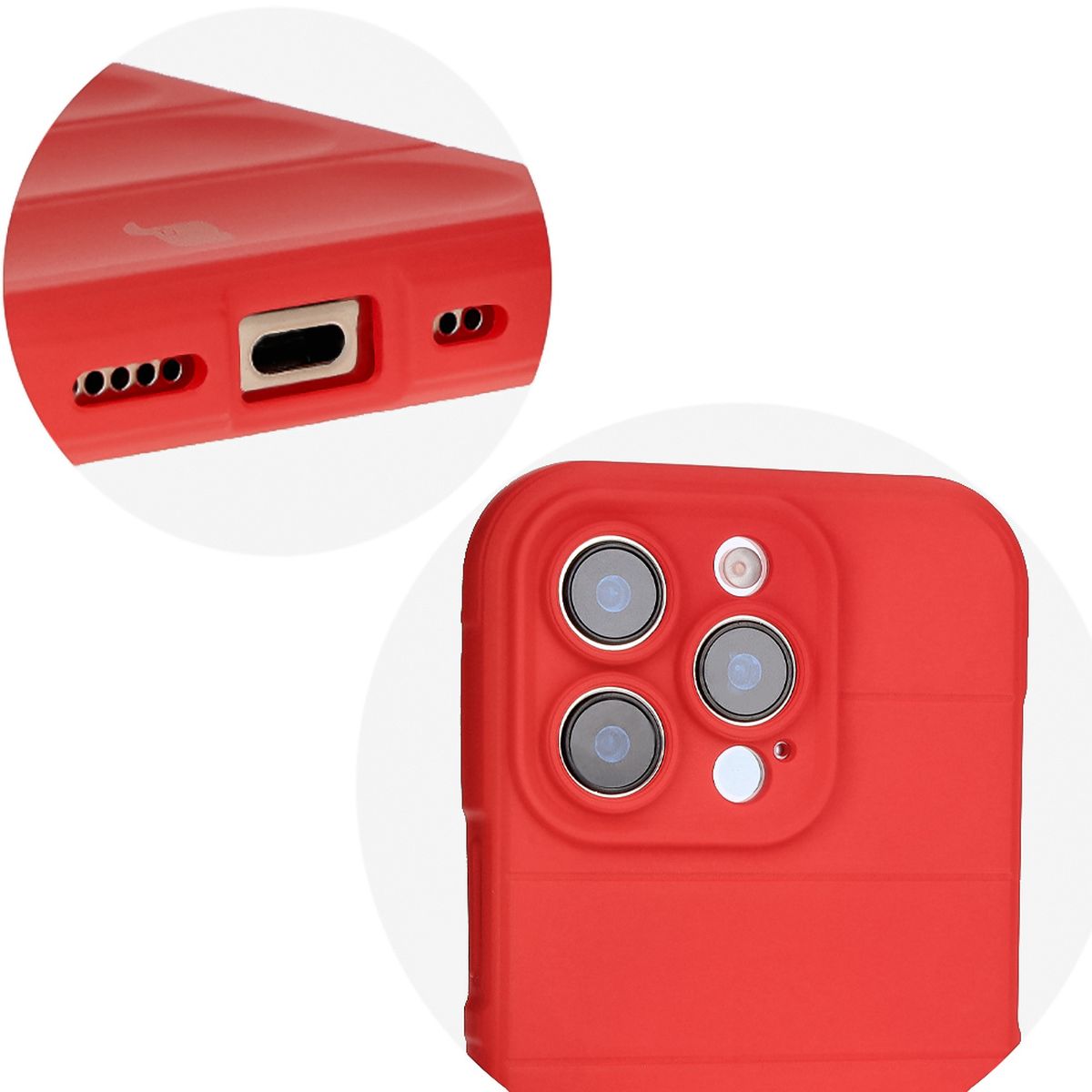 Precyzyjne wycięcia i kompatybilność z ładowaniem indukcyjnym w etui Bizon Case Tur