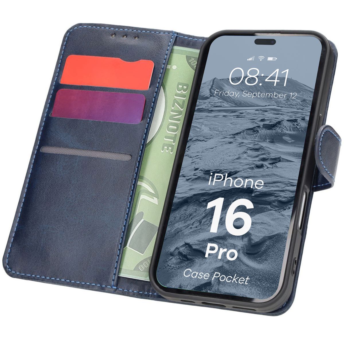 Etui z klapką Bizon Case Pocket do Apple iPhone 16 Pro