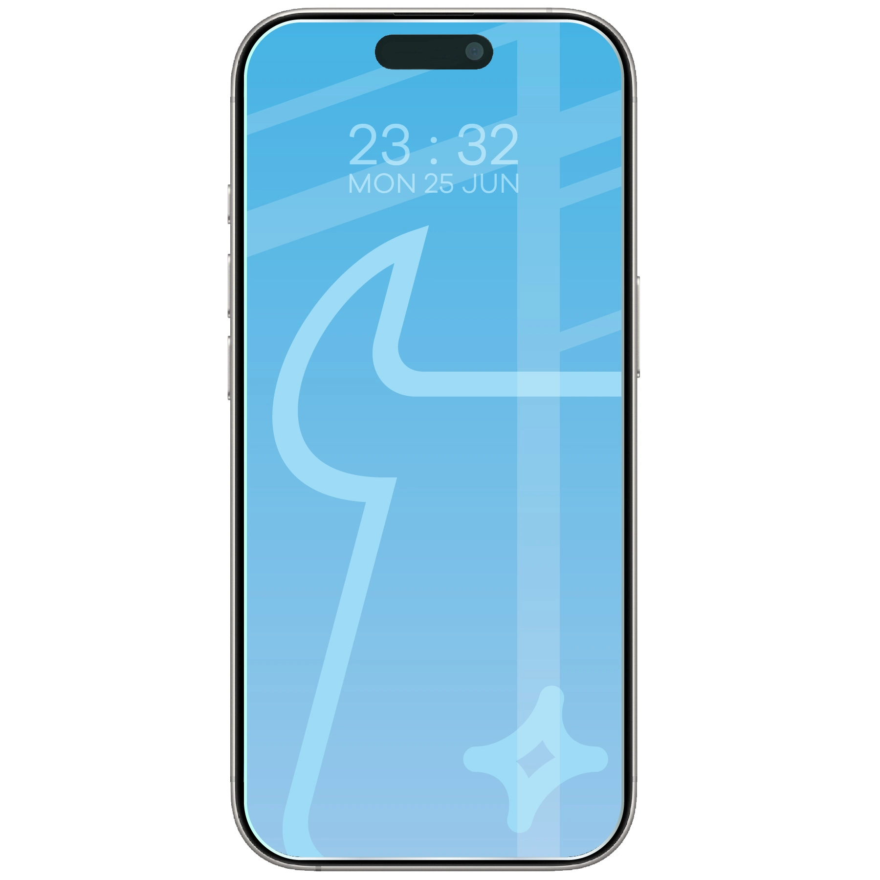 Szkło Bizon Glass Clear 2 nałożone na ekran telefonu