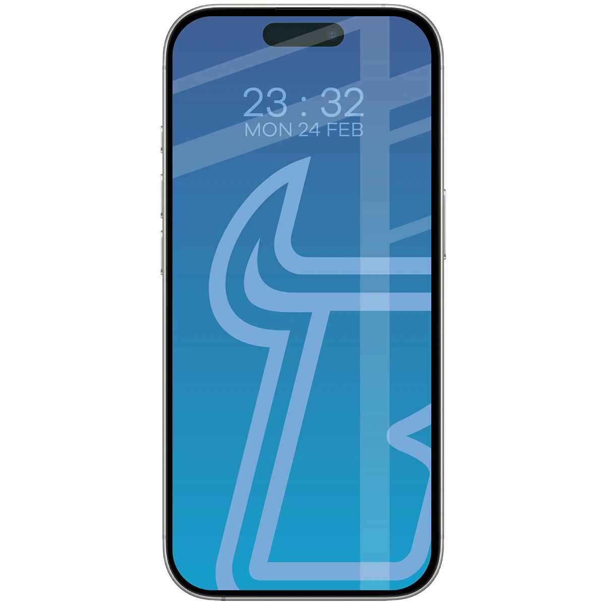 Szkło Bizon Glass Edge 2 nałożone na ekran telefonu