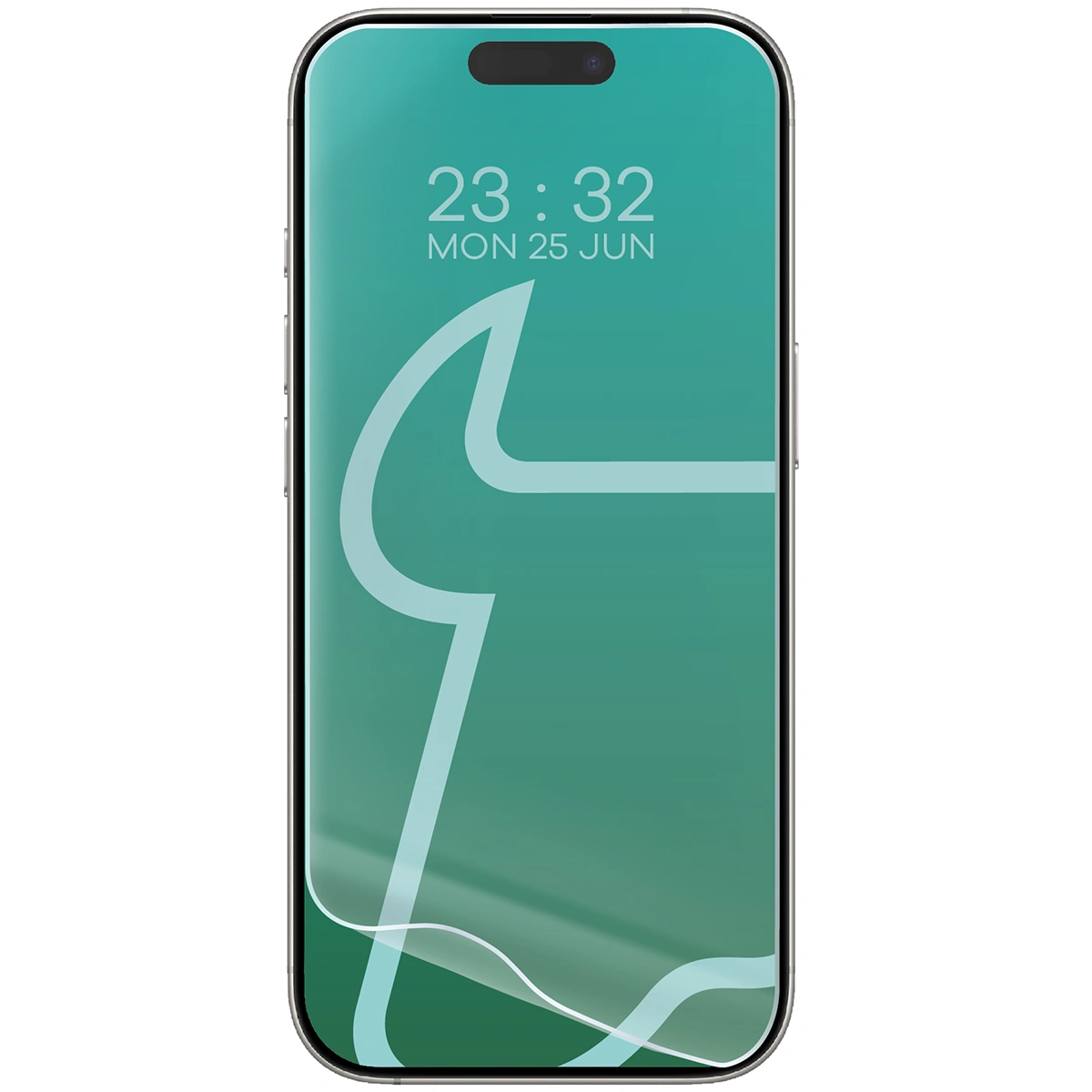Przyleganie do ekranu folii hydrożelowej na ekran Bizon Glass Hydrogel Front Duo