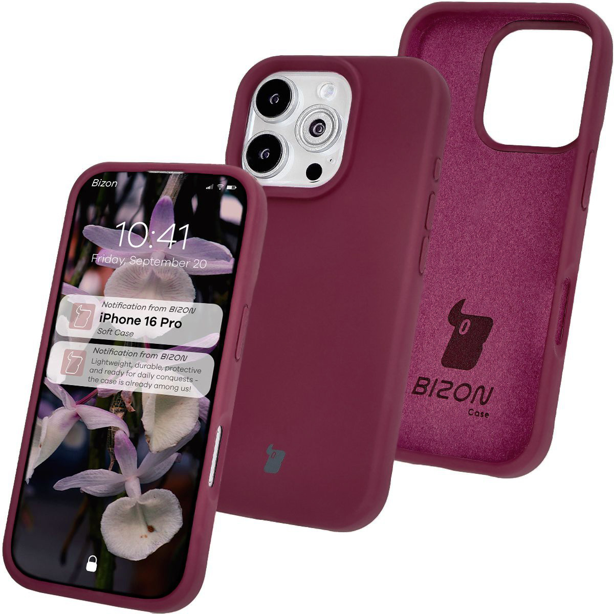 Bizon Soft Case silicone case for Apple iPhone 16 Pro