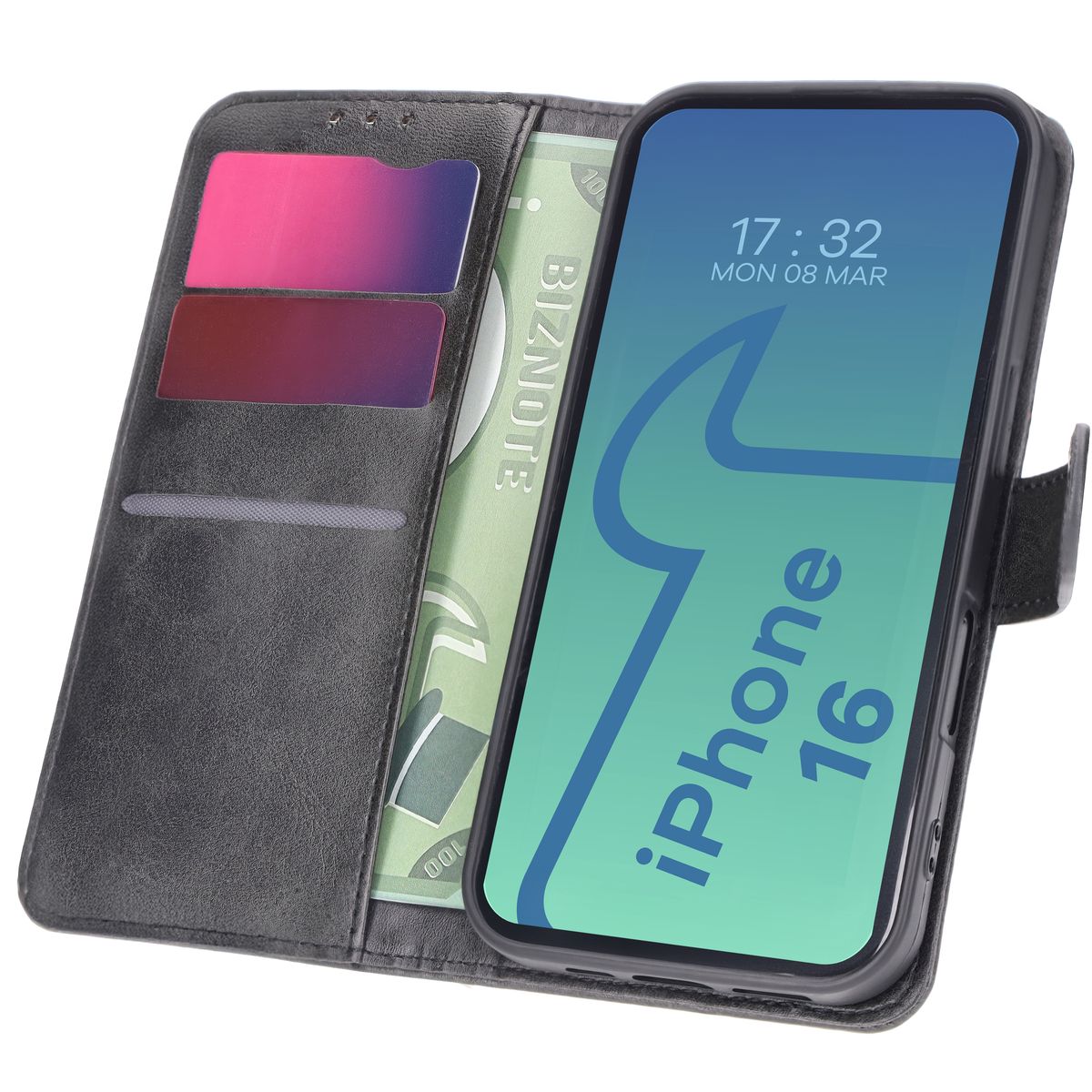 Etui z klapką Bizon Case Pocket do Apple iPhone 16