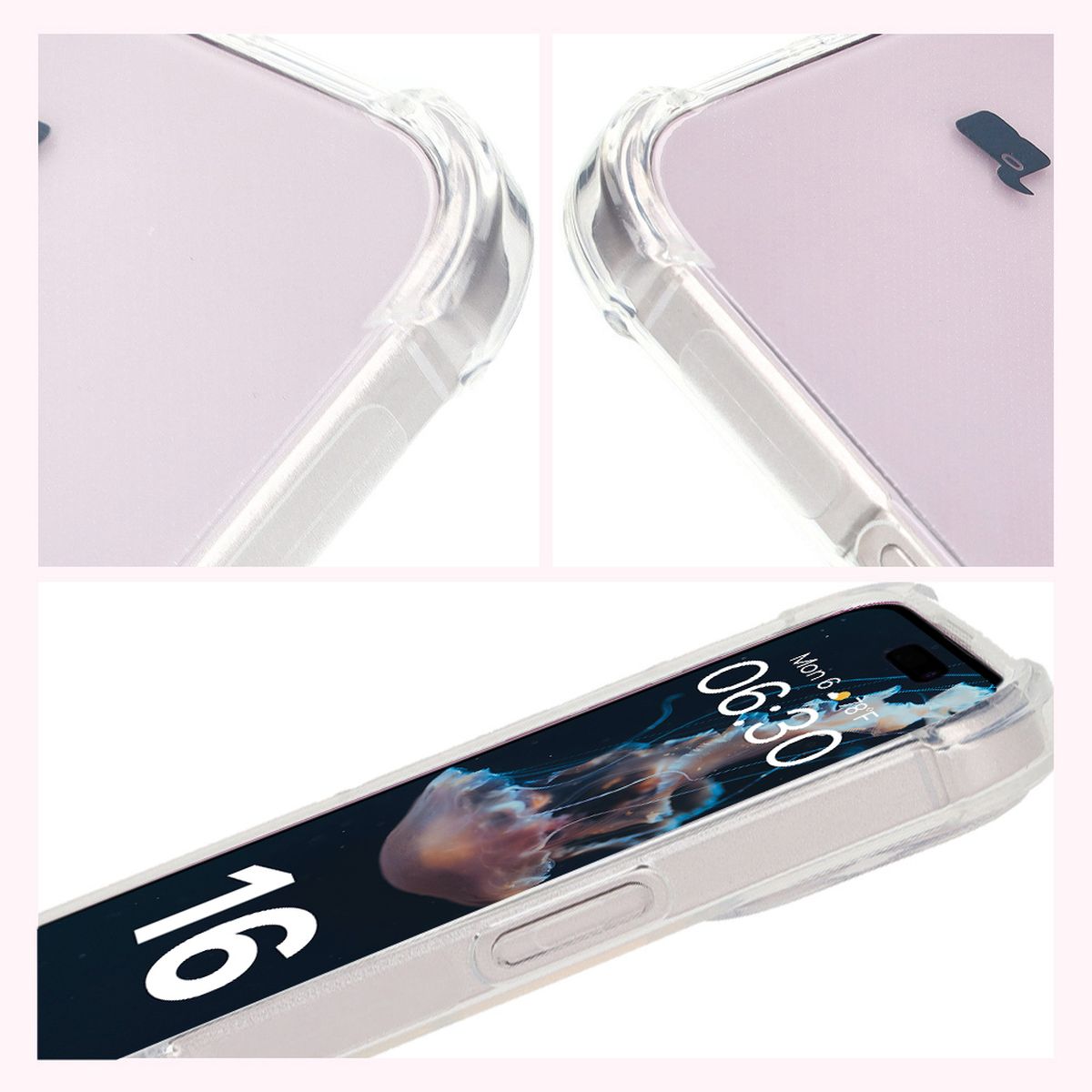 Wzmocnione narożniki, podwyższone krawędzie ekranu i kropkowana struktura w etui Bizon Case Salpa