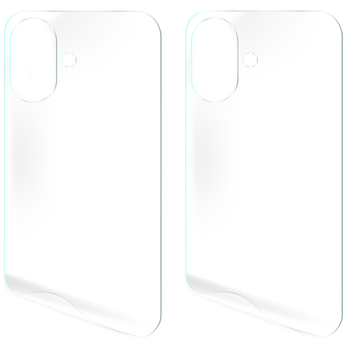 Przezroczystość folii hydrożelowej na tył telefonu Bizon Glass Hydrogel Back Duo