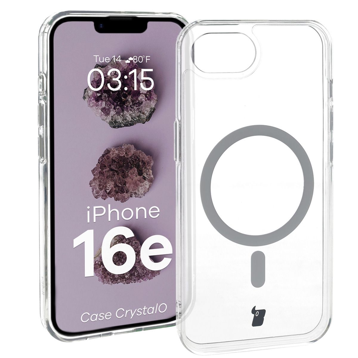 Przezroczyste etui Bizon Case CrystalO do Apple iPhone 16e