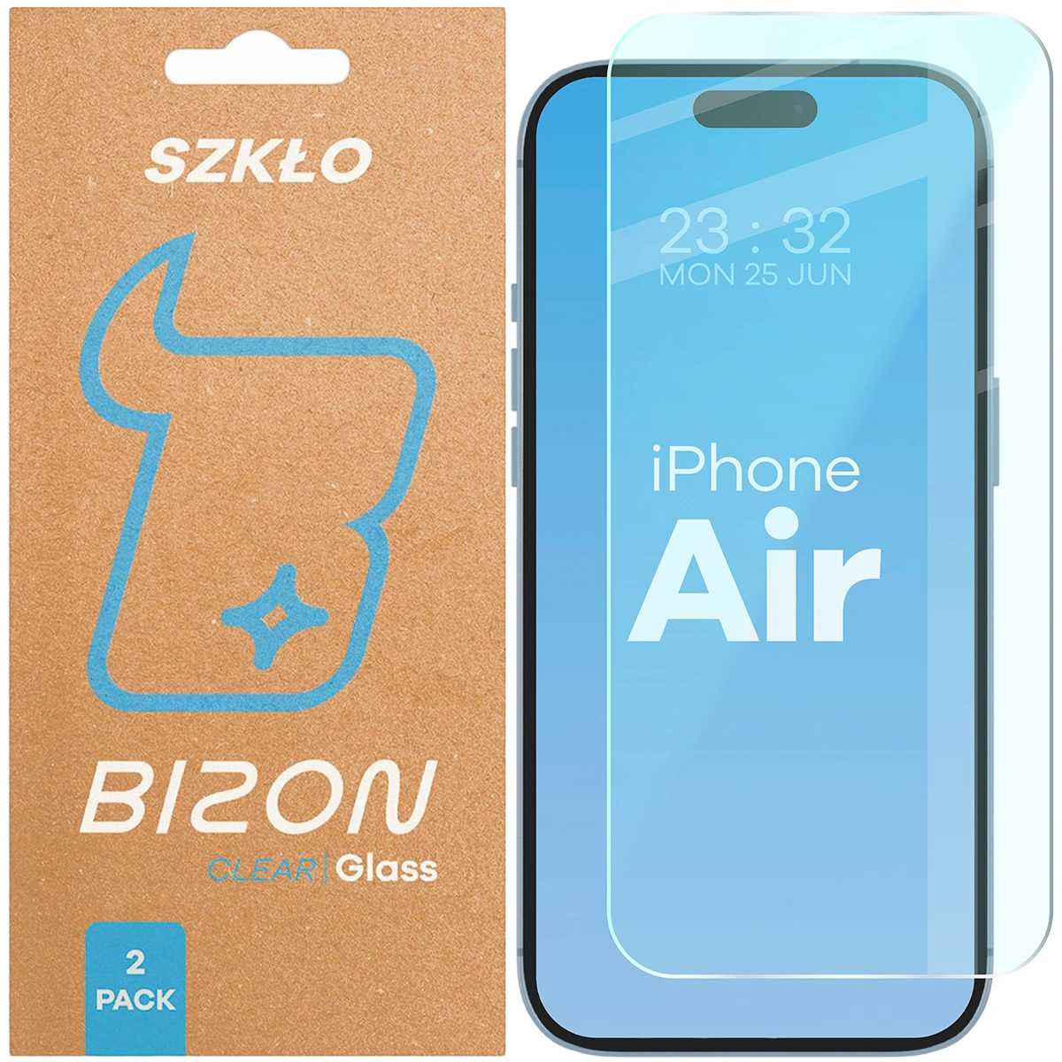 Szkło hartowane Bizon Glass Clear Duo do Apple iPhone Air