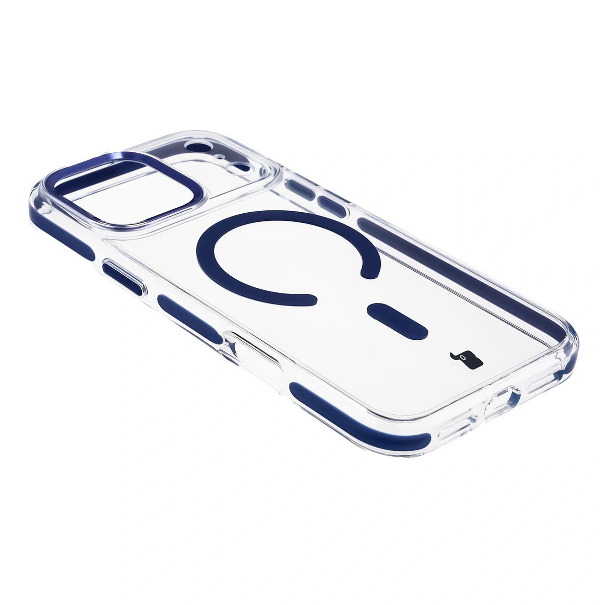 Pełne wycięcie i podwyższone krawędzie aparatu w etui Bizon Case Marco