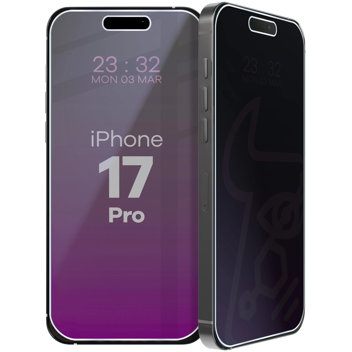 Szkło hybrydowe prywatyzujące Bizon Glass Mule Shadow do Apple iPhone 17 Pro