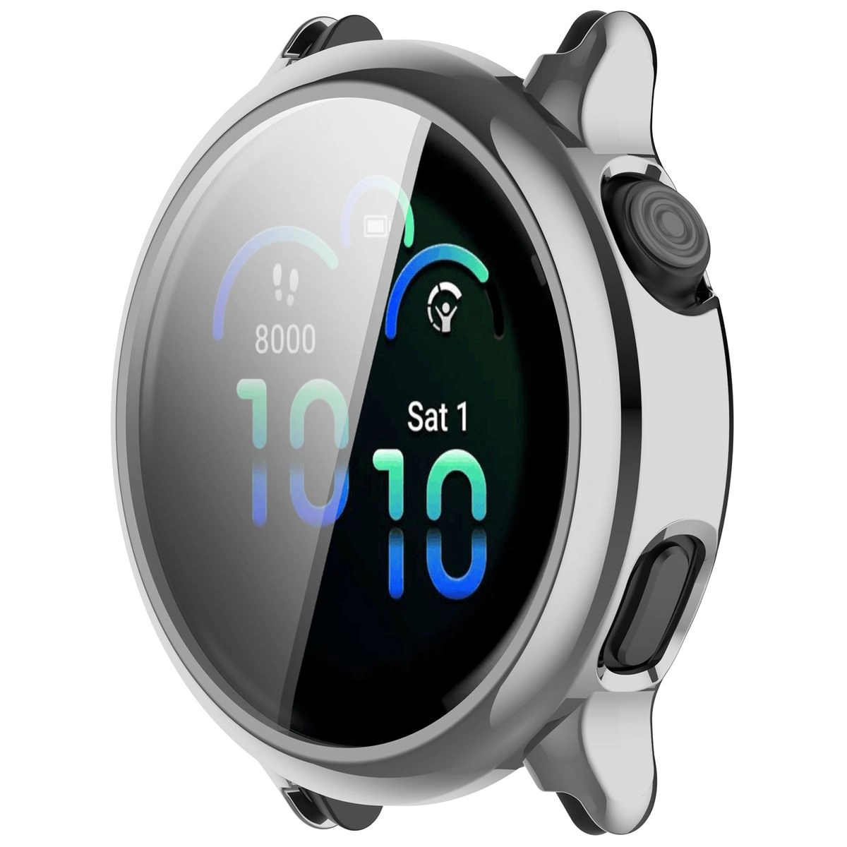 Bizon Case Watch Felipe elülső és hátsó rész a Garmin Vivoactive 6 számára
