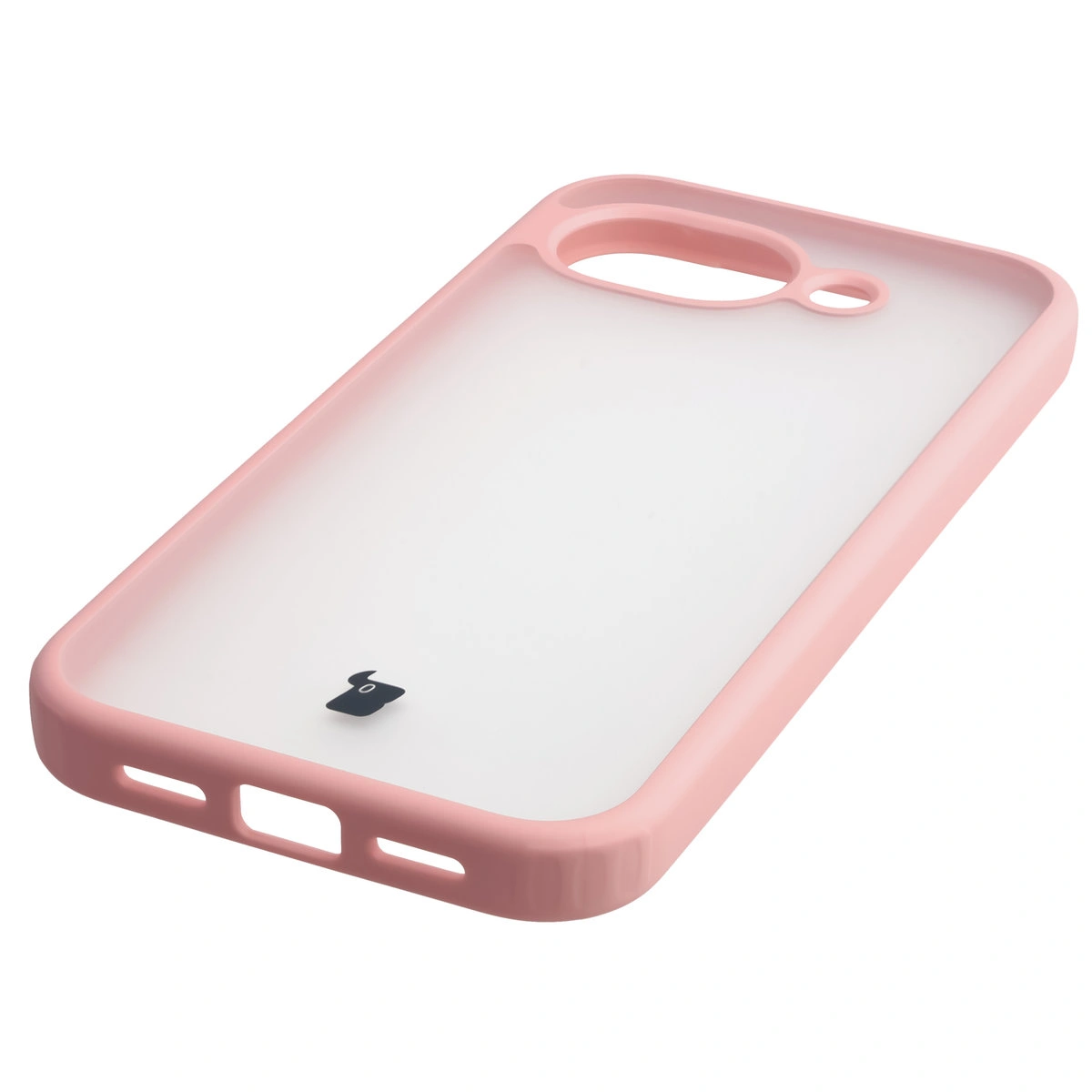 Zintegrowane przyciski, wycięcia i hybrydowy materiał w etui Bizon Case Angelo do Google Pixel 10a