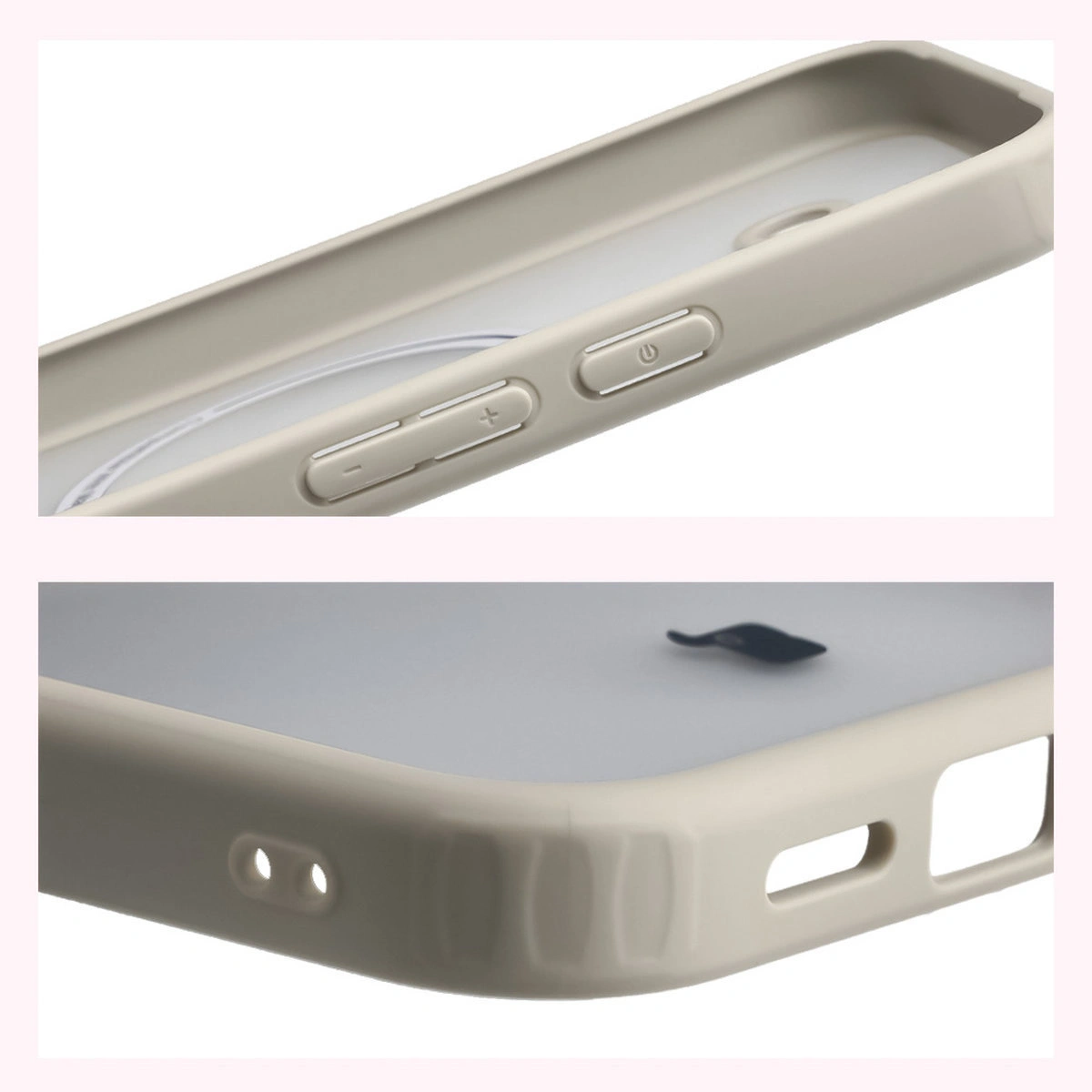 Wzmocnione narożniki i podwyższone ranty ekranu w etui Bizon Case MatteO do Google Pixel 10a