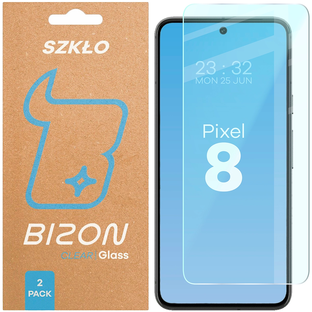 Szkło hartowane Bizon Glass Clear Duo do Google Pixel 8