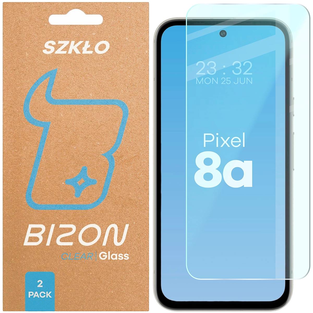 Szkło hartowane Bizon Glass Clear Duo do Google Pixel 8a