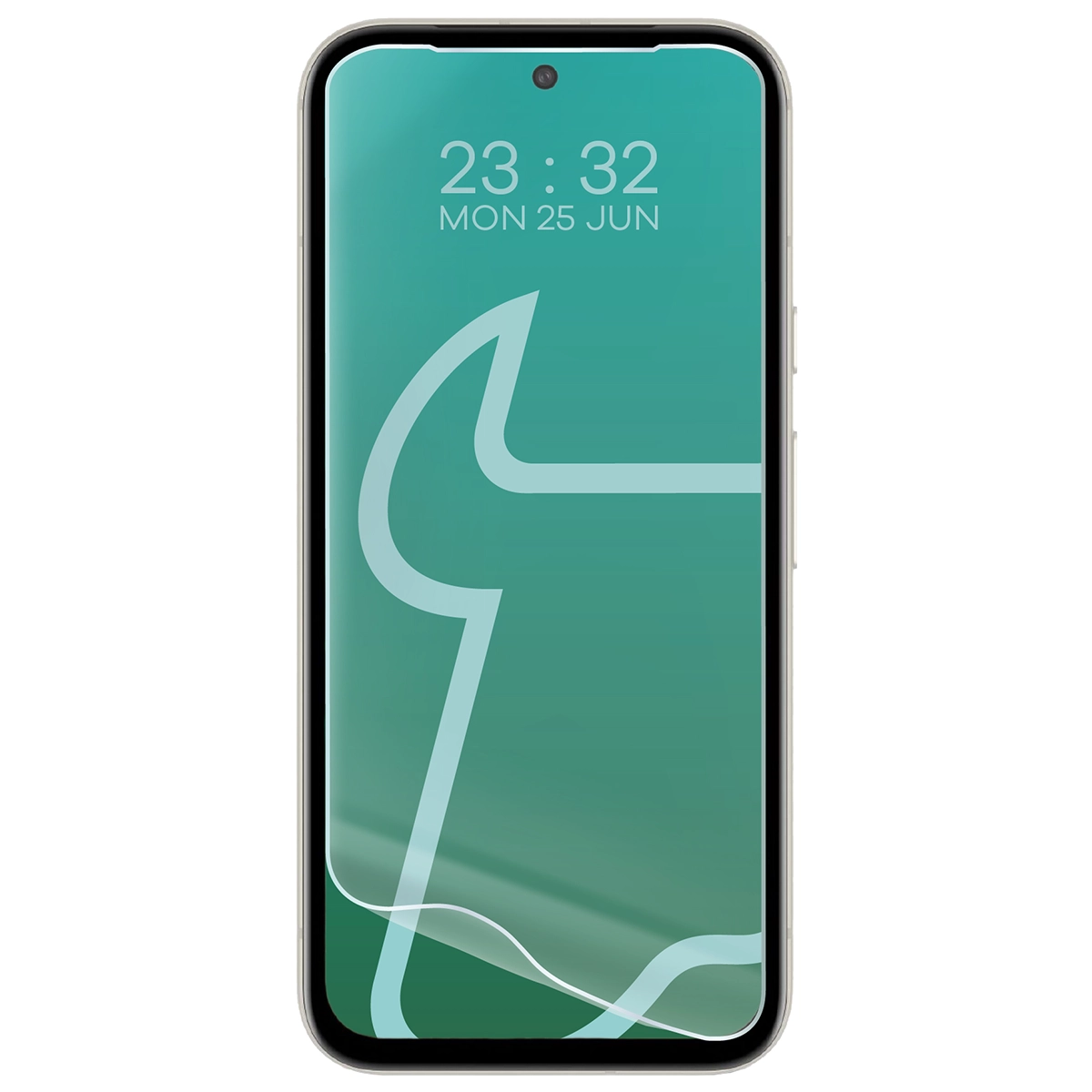Folia hydrożelowa do Google Pixel 8a obok telefonu