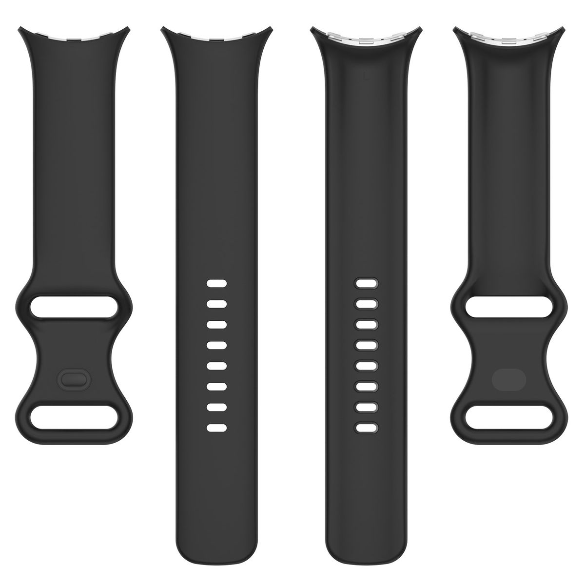 Metalowe wpięcia silikonowego paska Bizon Strap Watch Silicone S