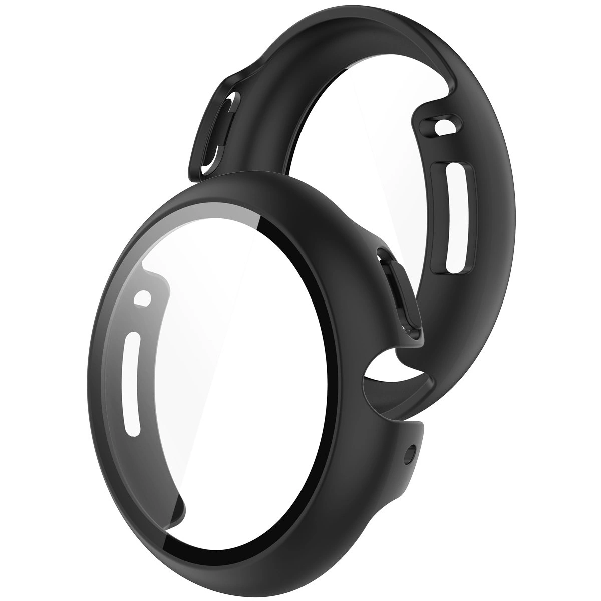 Etui z wbudowanym szkłem Bizon Case+Glass Watch do Google Pixel Watch 4 45 mm