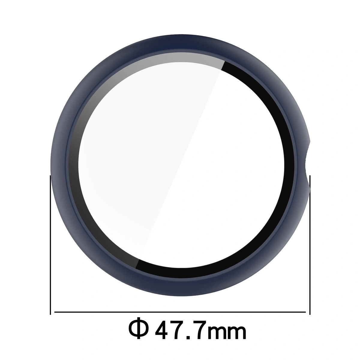 Wymiary etui Bizon Case+Glass Watch do Google Pixel Watch 4 45 mm