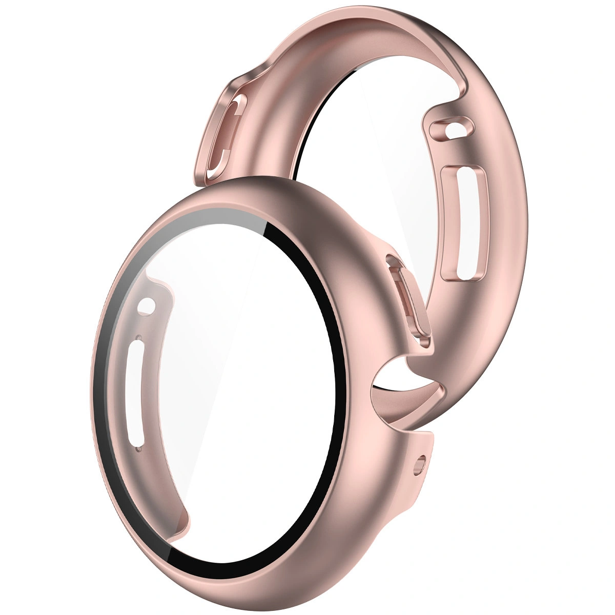 Etui z wbudowanym szkłem Bizon Case+Glass Watch do Google Pixel Watch 4 45 mm