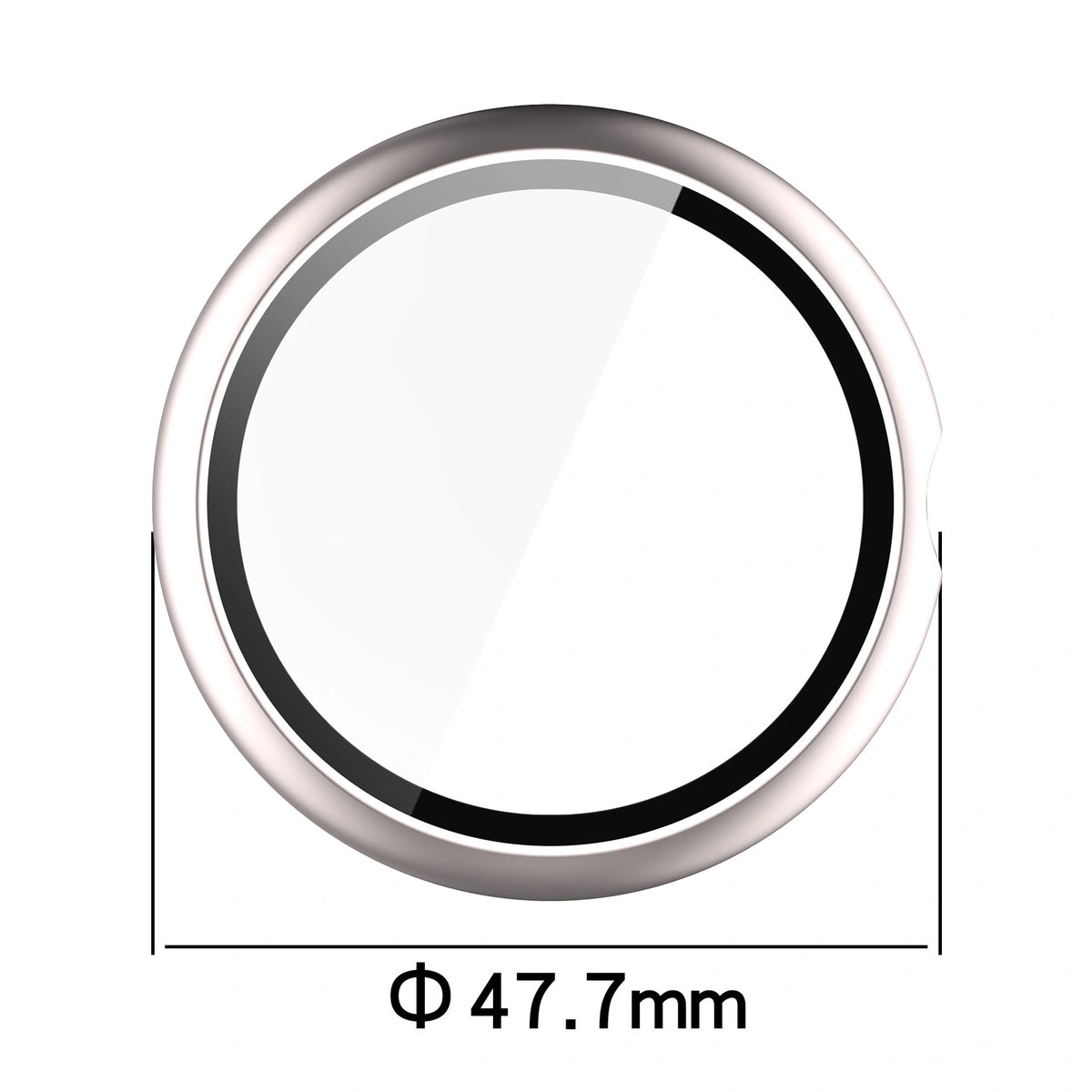 Wymiary etui Bizon Case+Glass Watch do Google Pixel Watch 4 45 mm