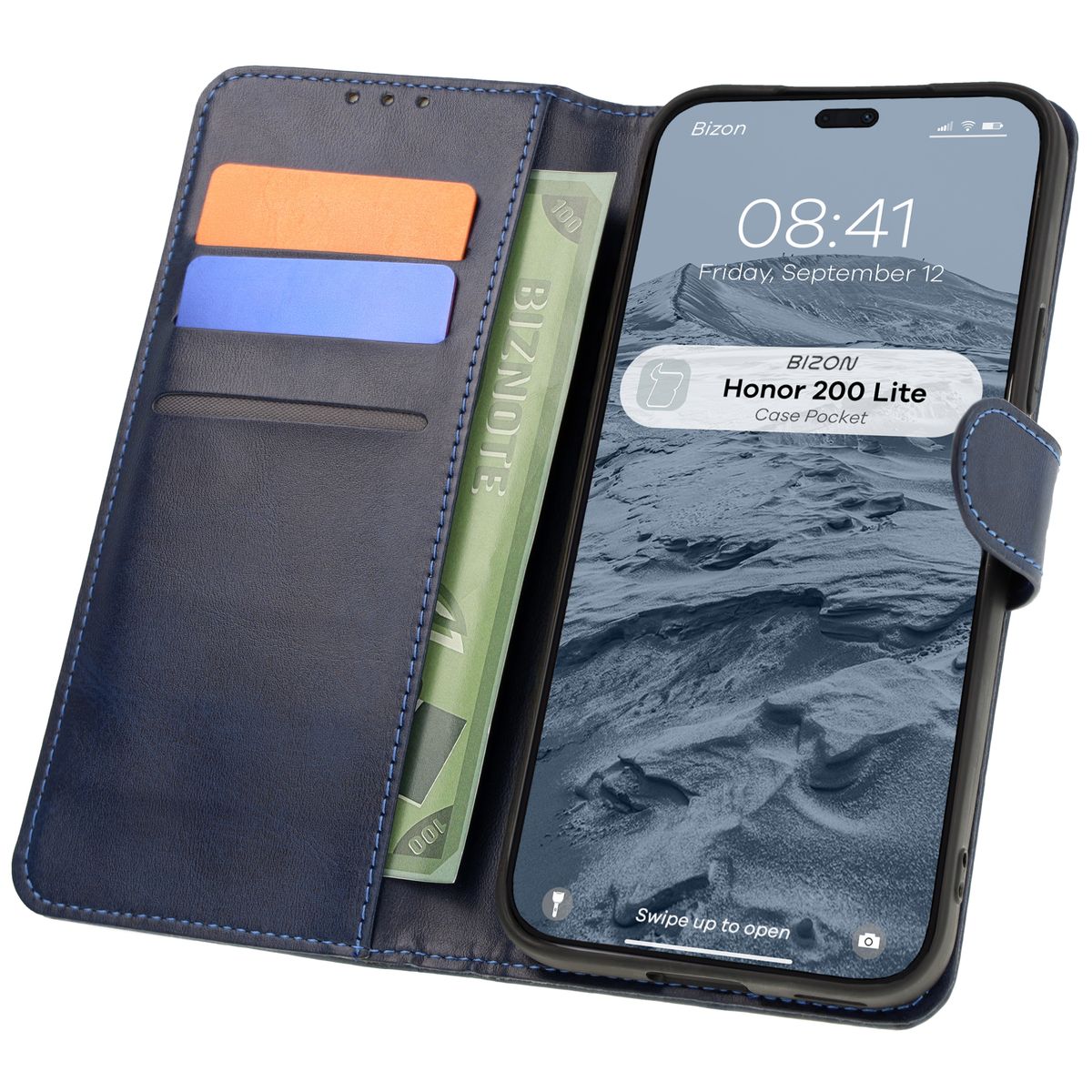 Etui z klapką Bizon Case Pocket do Honor 200 Lite