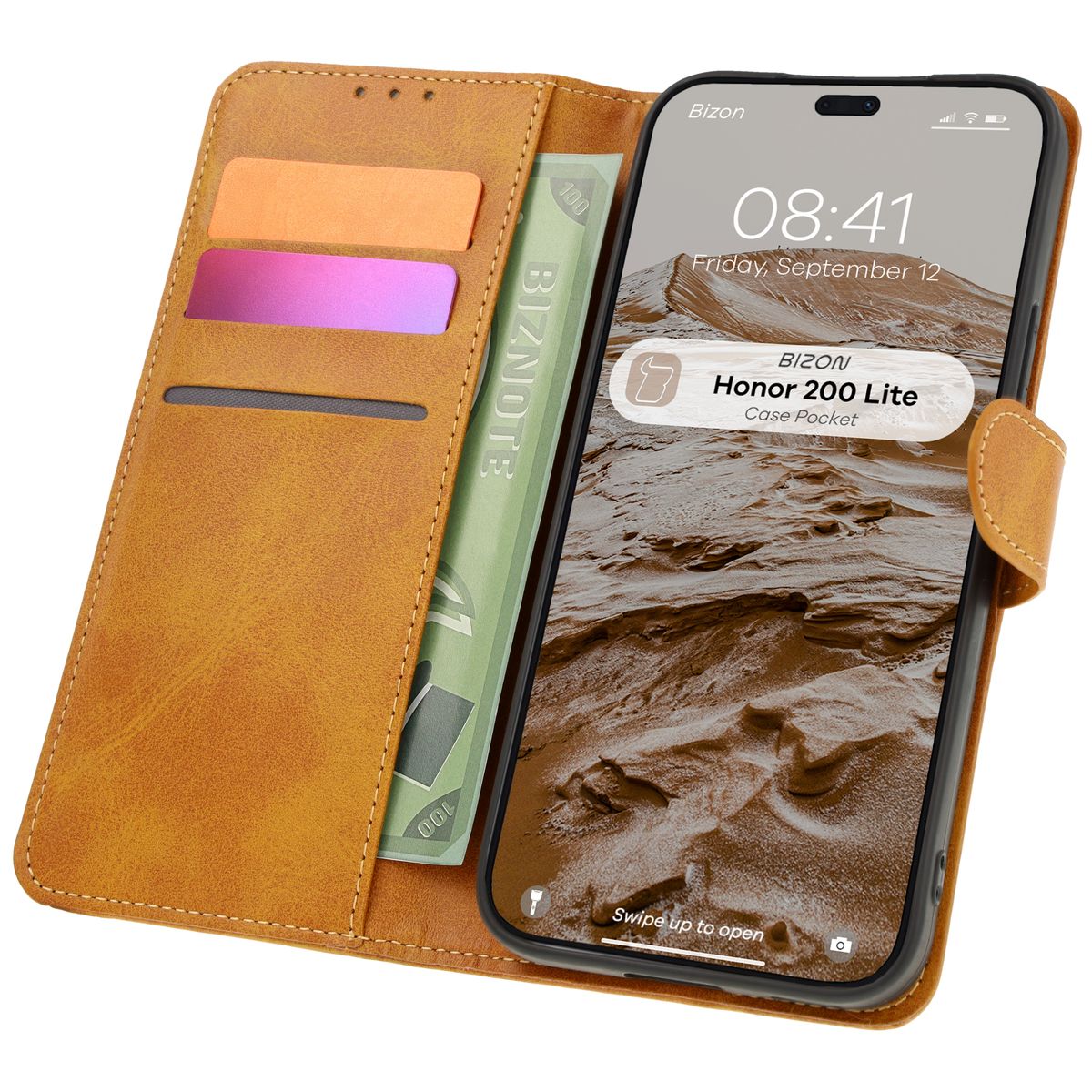 Etui z klapką Bizon Case Pocket do Honor 200 Lite