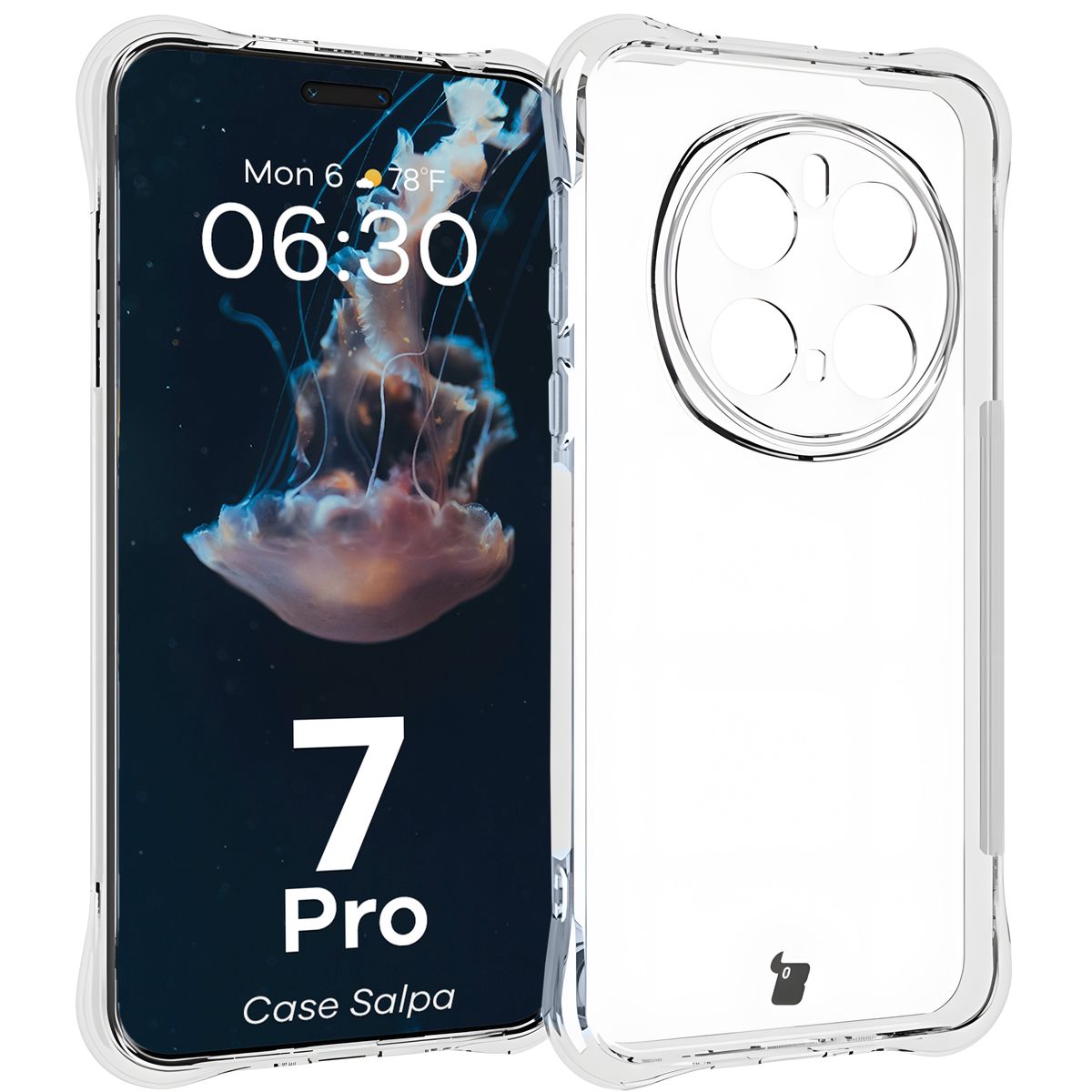 Przezroczyste etui Bizon Case Salpa do Honor Magic7 Pro