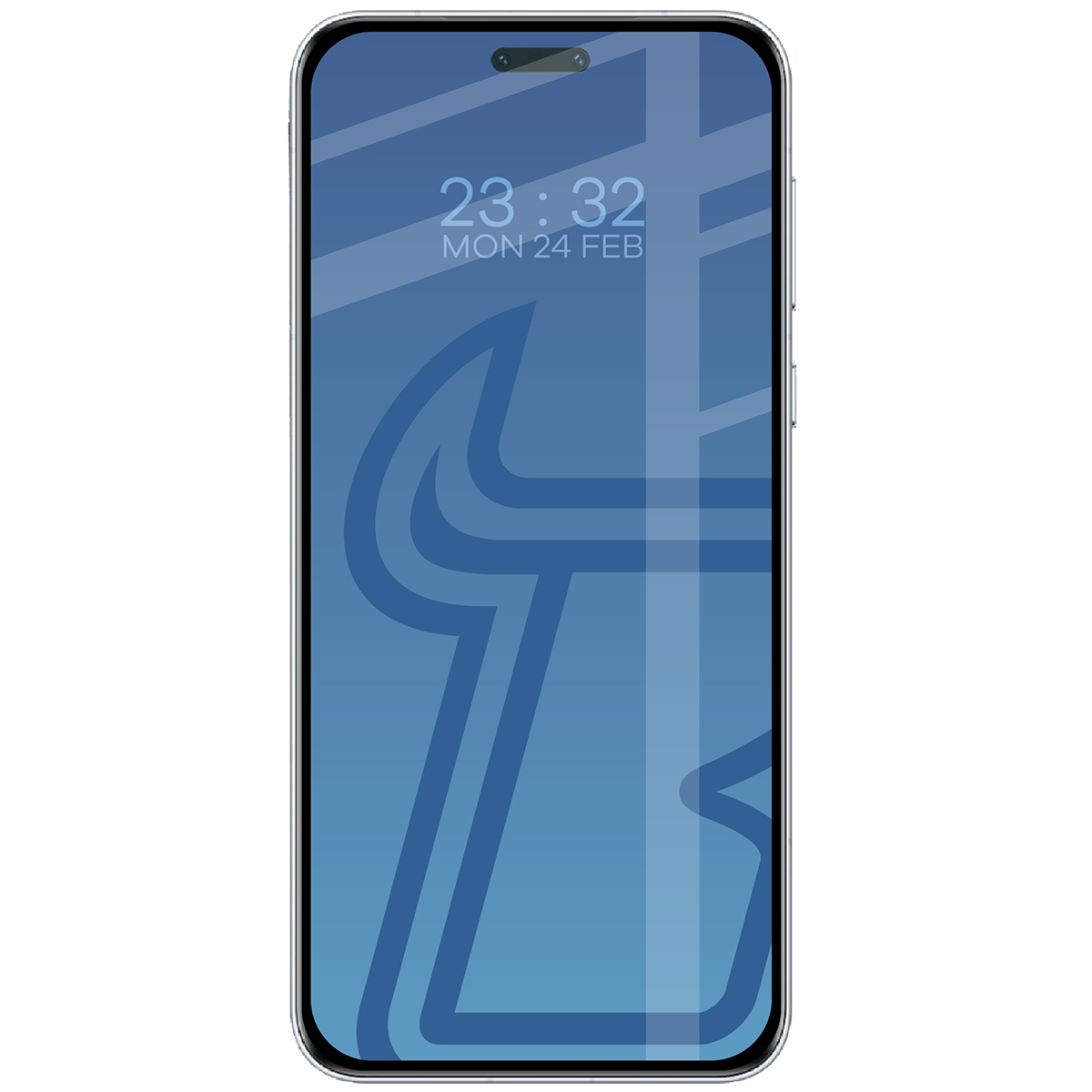 Szkło Bizon Glass Edge 3D nałożone na ekran telefonu