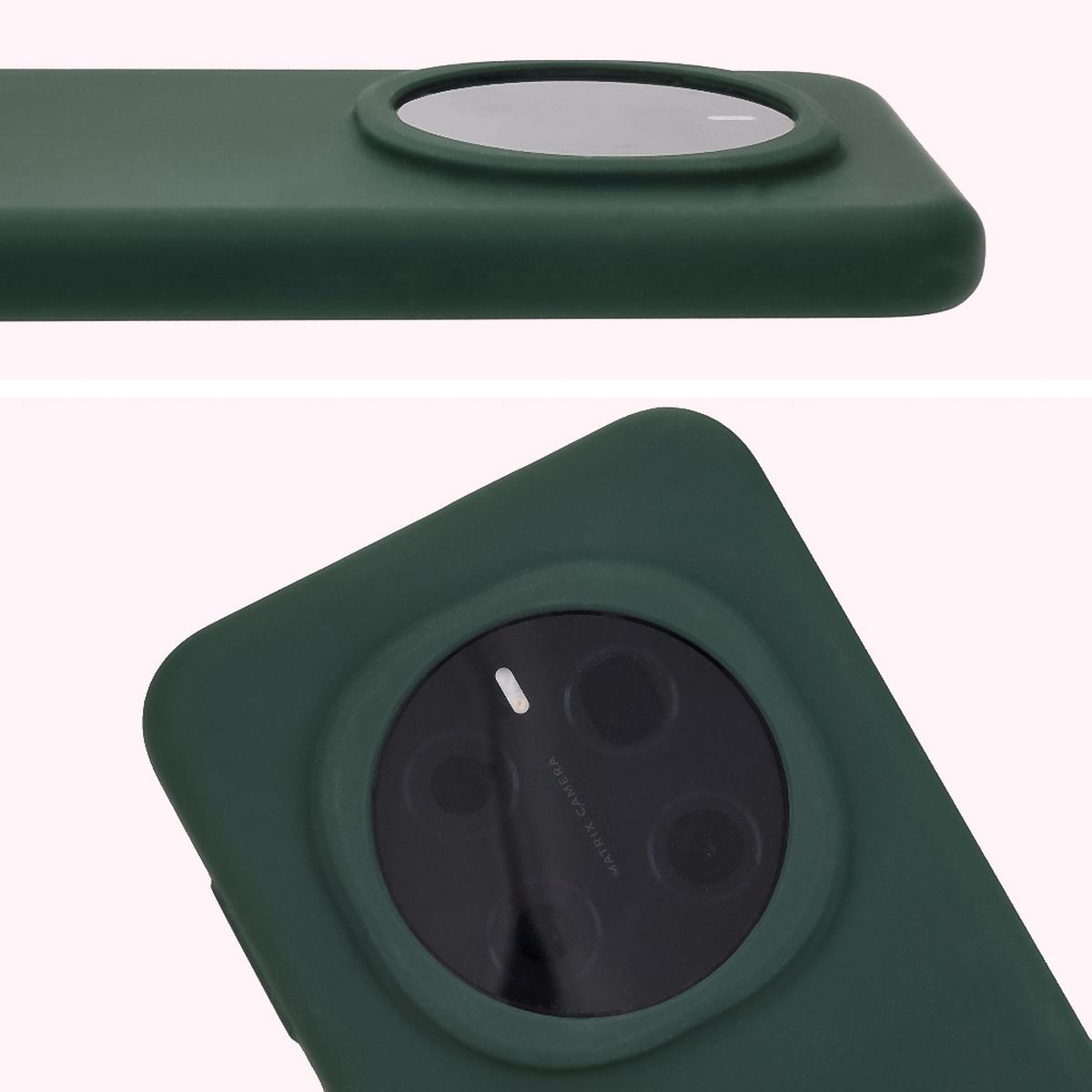 Close-up of the lens cutout in the Bison Soft Case