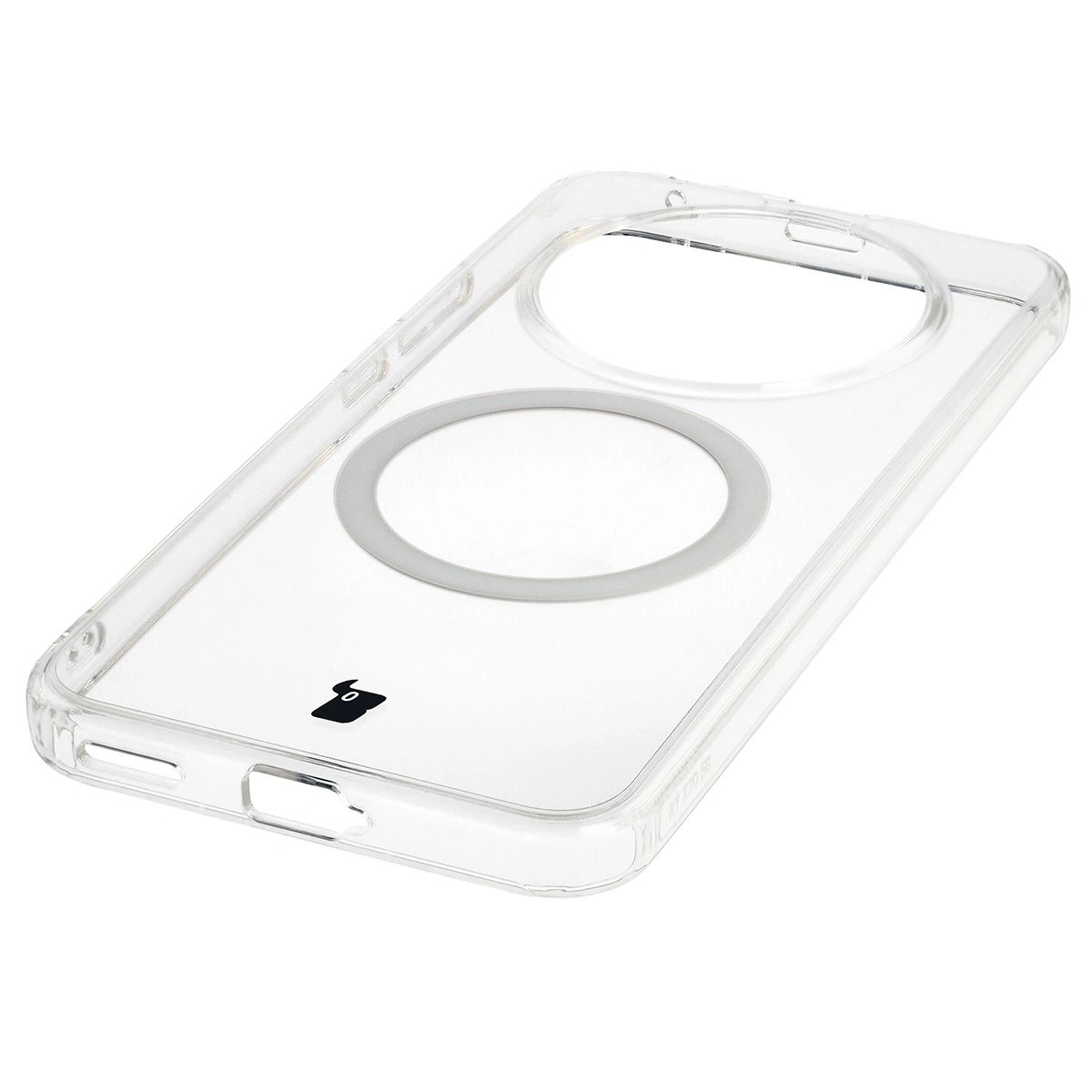 Zintegrowane przyciski, wycięcia i hybrydowy materiał w etui Bizon Case CrystalO do Honor Magic8 Lite